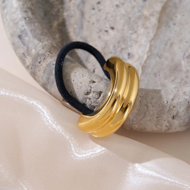 Double Cuff Hair Tie – Trendy Ponytail Holder