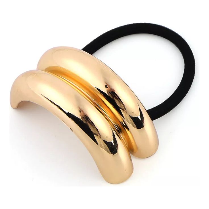 Faixa De Cabeça Moderna De Metal Elástico Com Rabo De Cavalo (1)
