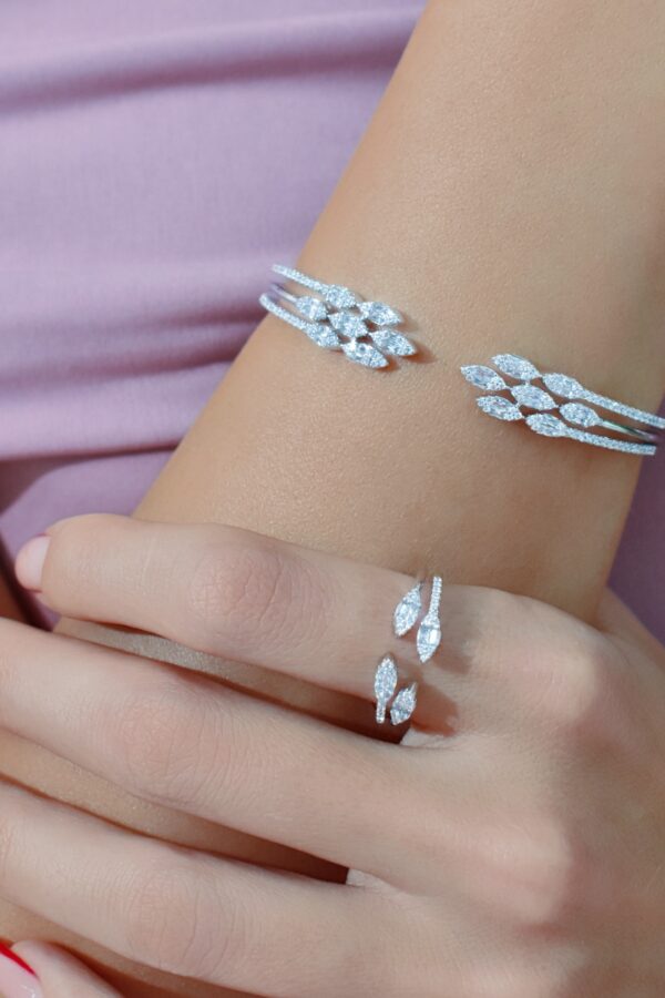 Emery Bracelet Ring Set (Free Size)